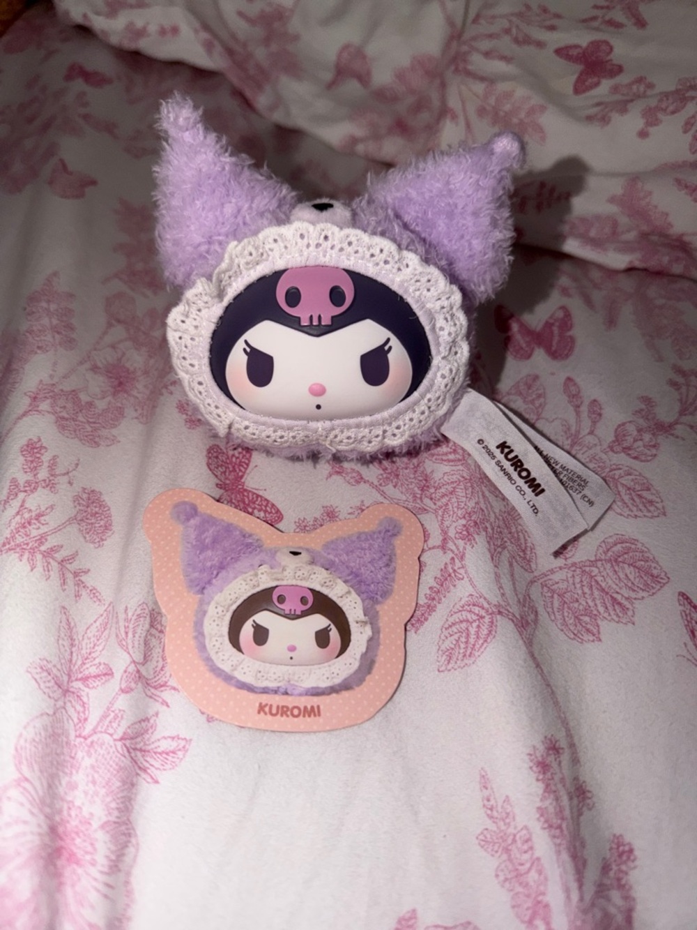 Sanrio Kuromi Lavender Purple Plush Keychain